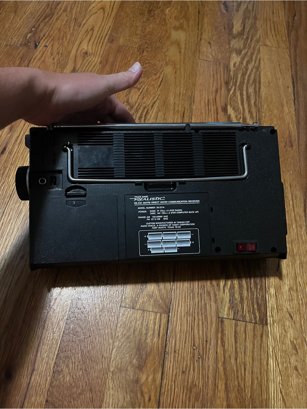 DX-440 Portable Radio Receiver - Black - Picture 3 of 10